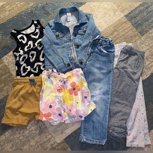 GIRLS EUC BUNDLE OF 7 VARIETY OF CLOTHES SZ 3/4T
